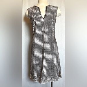Trina Turk brown and white dress